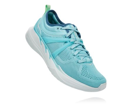 Hoka One One Tivra Ženske Usposabljanje Čevlji Bež / Modra SI-359812Z